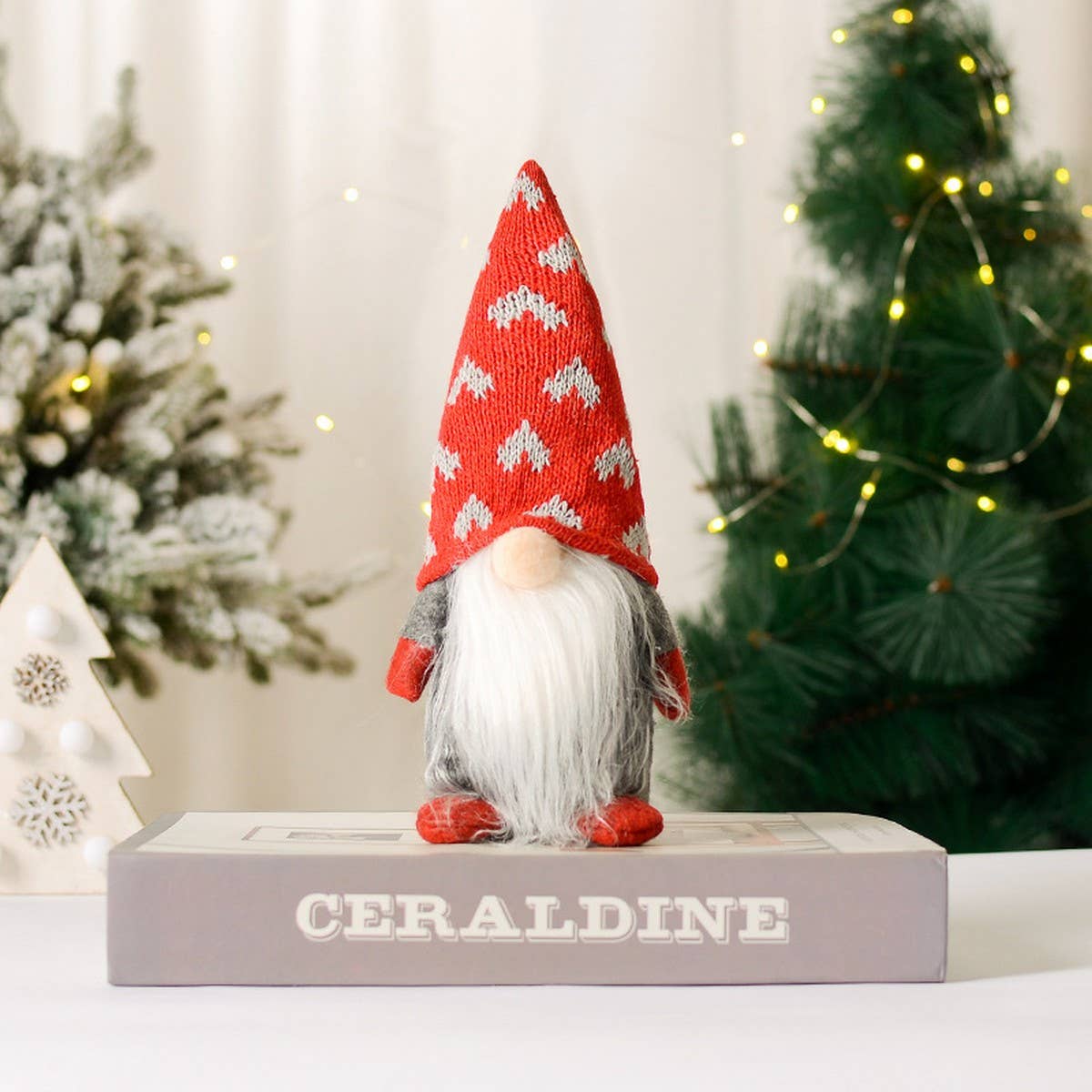 CHRISTMAS DECORATIONS HEART RUDOLPH ORNAMENTS