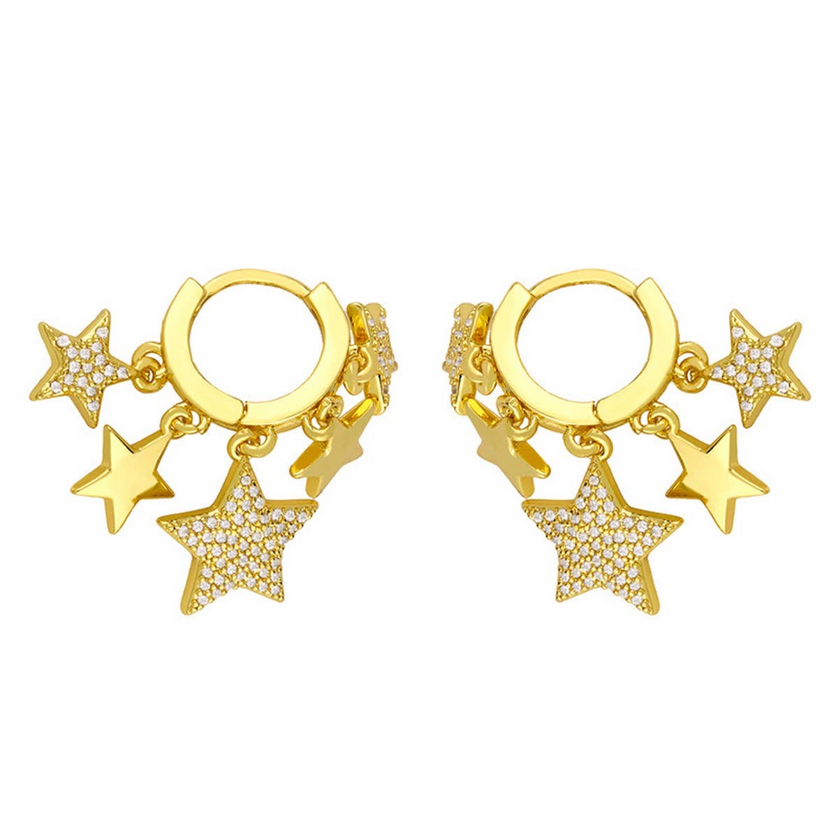 SHINING STAR PENDANT EARRINGS