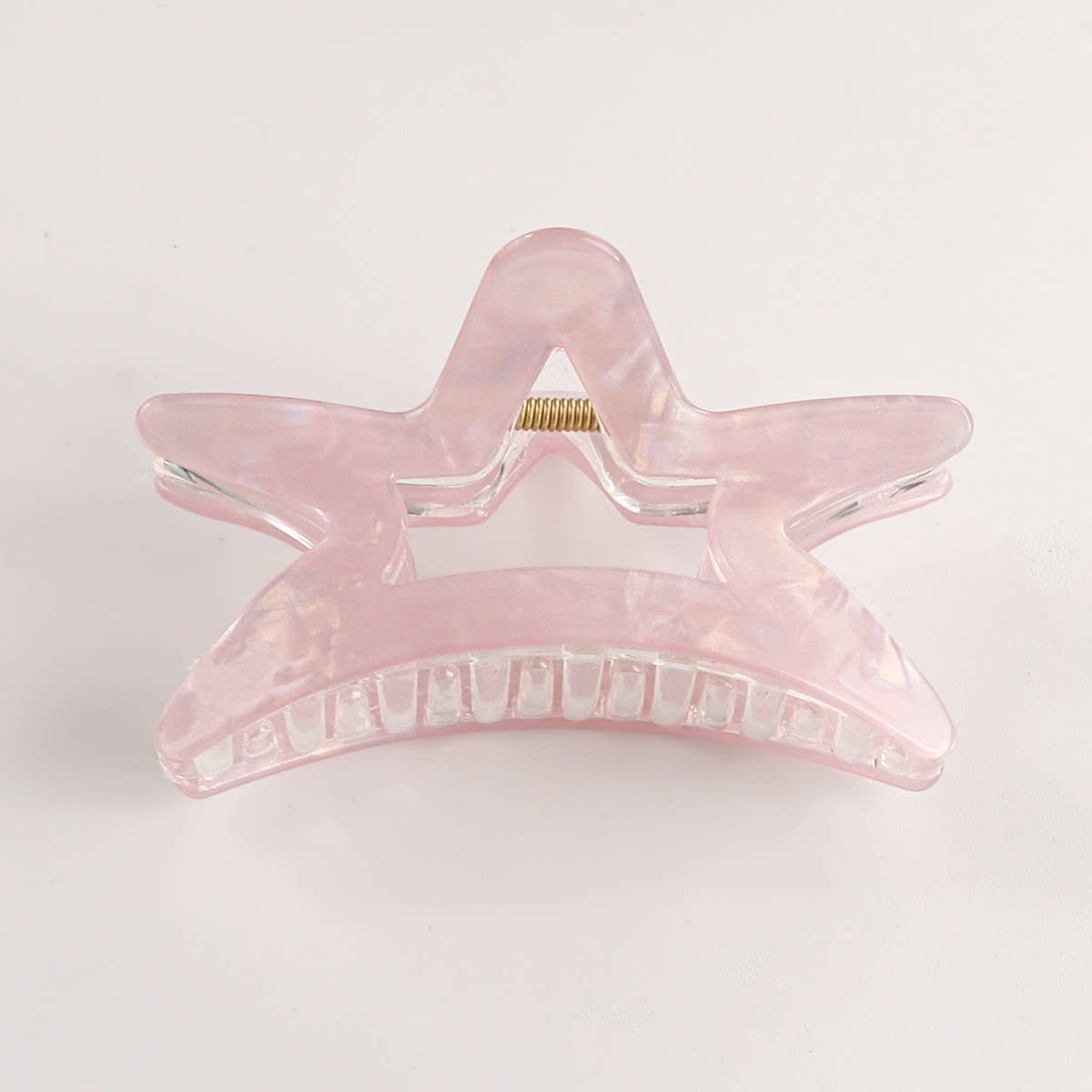 CWAHA1616_TRANSPARENT STAR HAIR CLAW CLIP