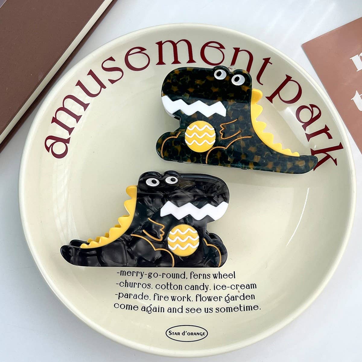 Acetate Ocean Animal Hair Claw Clip_CWAHA5949