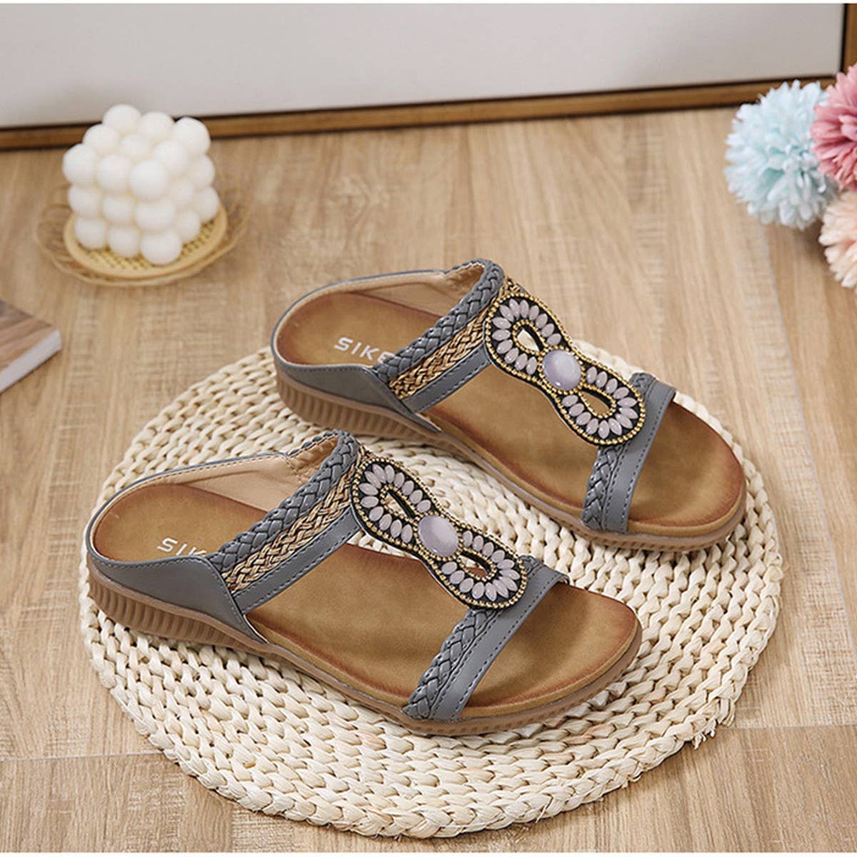 VINTAGE WOVEN COMFORTABLE SANDALS