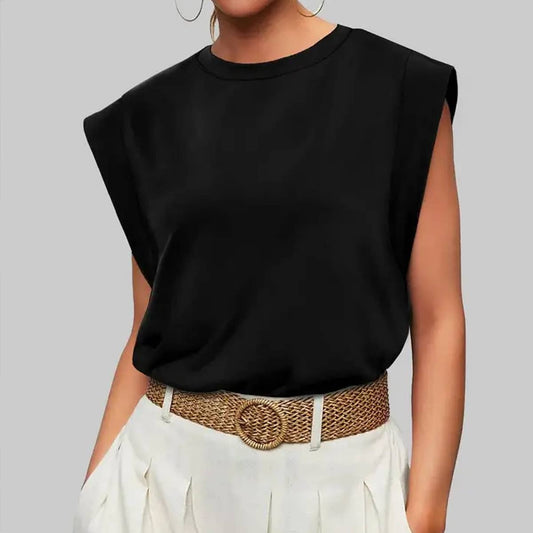 ROUND NECK LOOSE SHORT SLEEVE T SHIRT_CWTSTS0331