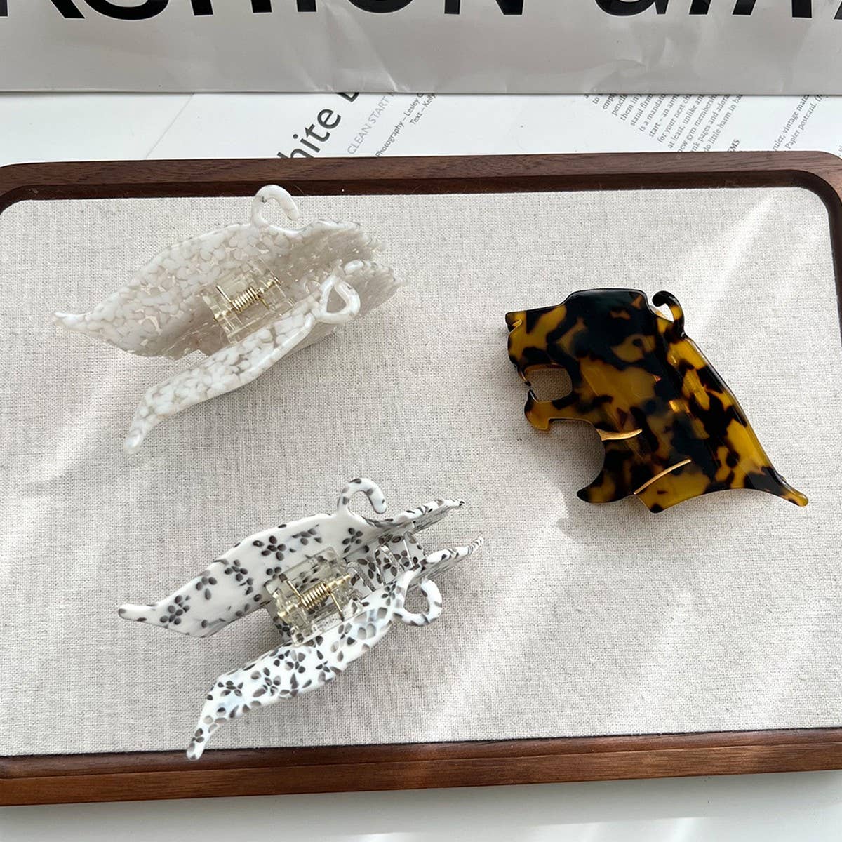 New Acetate Leopard Claw Clip ?Medium Cartoon Clip