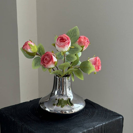 Vintage Single Head Rose Bouquet with Burnt Edges