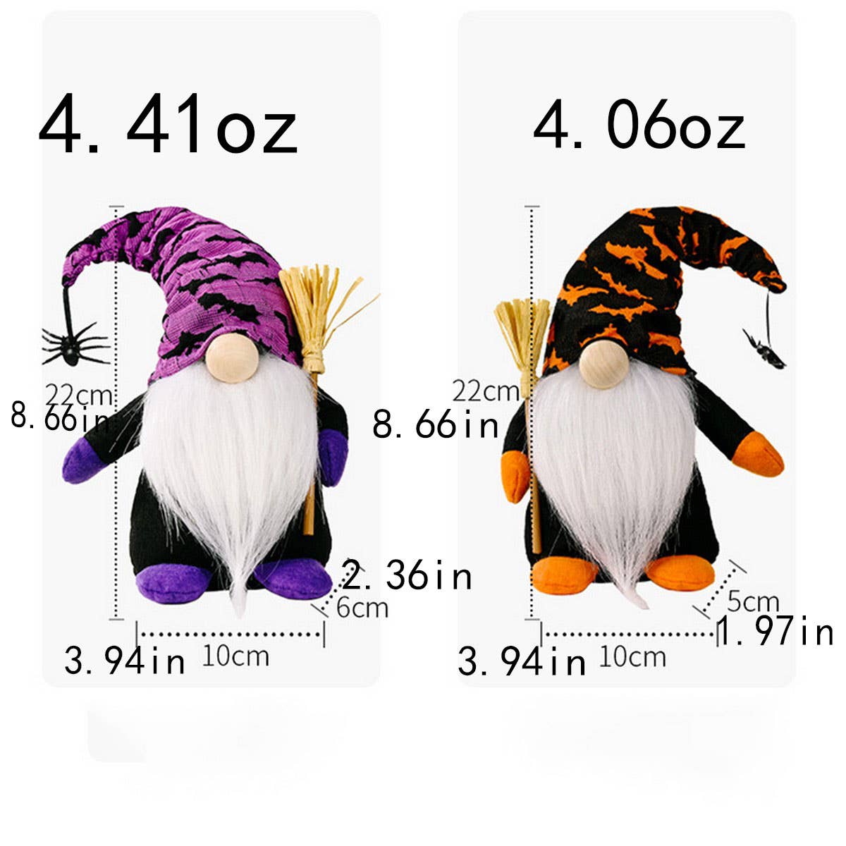 CWMM10246_HALLOWEEN STANDING BROOM RUDOLF DOLL DECORATION