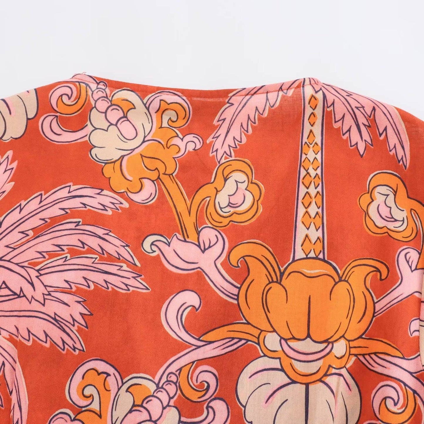 Temperament light mature printed long dress