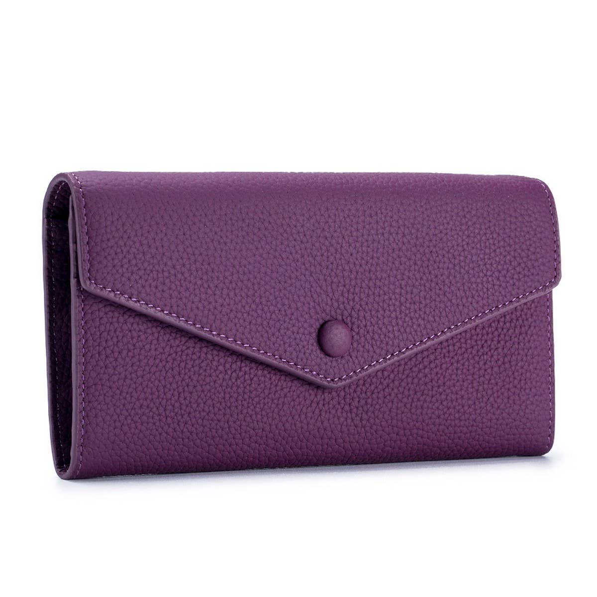 GENUINE LEATHER LONG SIMPLE MULTIFUNCTIONAL WALLET_CWAB3793