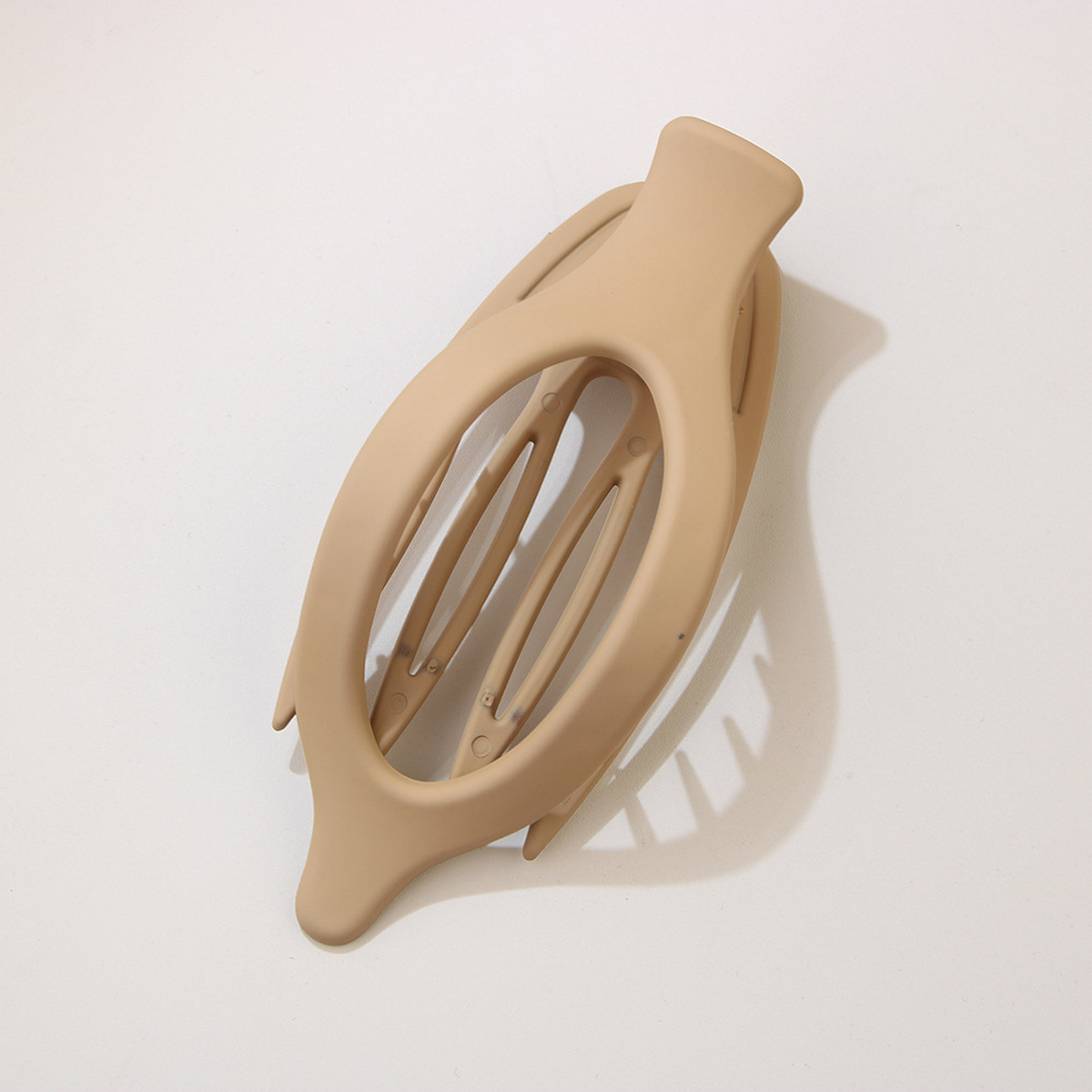 Glossy Matte Oval Hair Clip - Large Duckbill Style