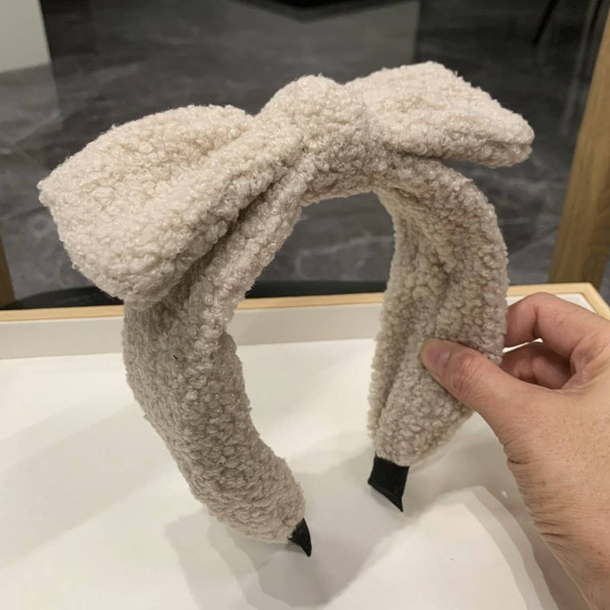 AUTUMN AND WINTER SIMPLE BOW HEADBAND_CWAHA2569