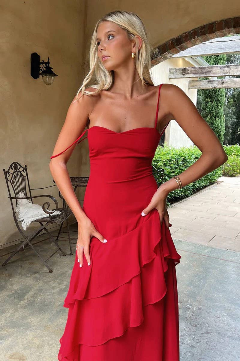 CWDMD5088_CAMI TIE?BACK OPEN?BACK BODYCON MAXI DRESS