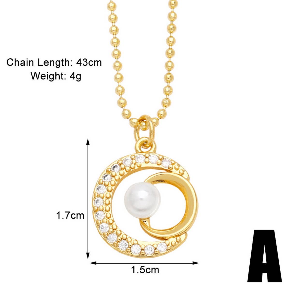 FLOWER PEARL INLAID ZIRCONIUM PENDANT NECKLACE