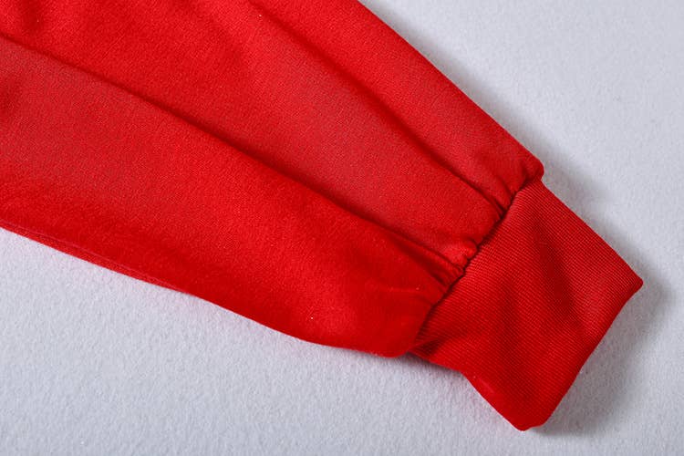 SOLID COLOR STERNUM IRON DRILL ZIPPER HOODIE