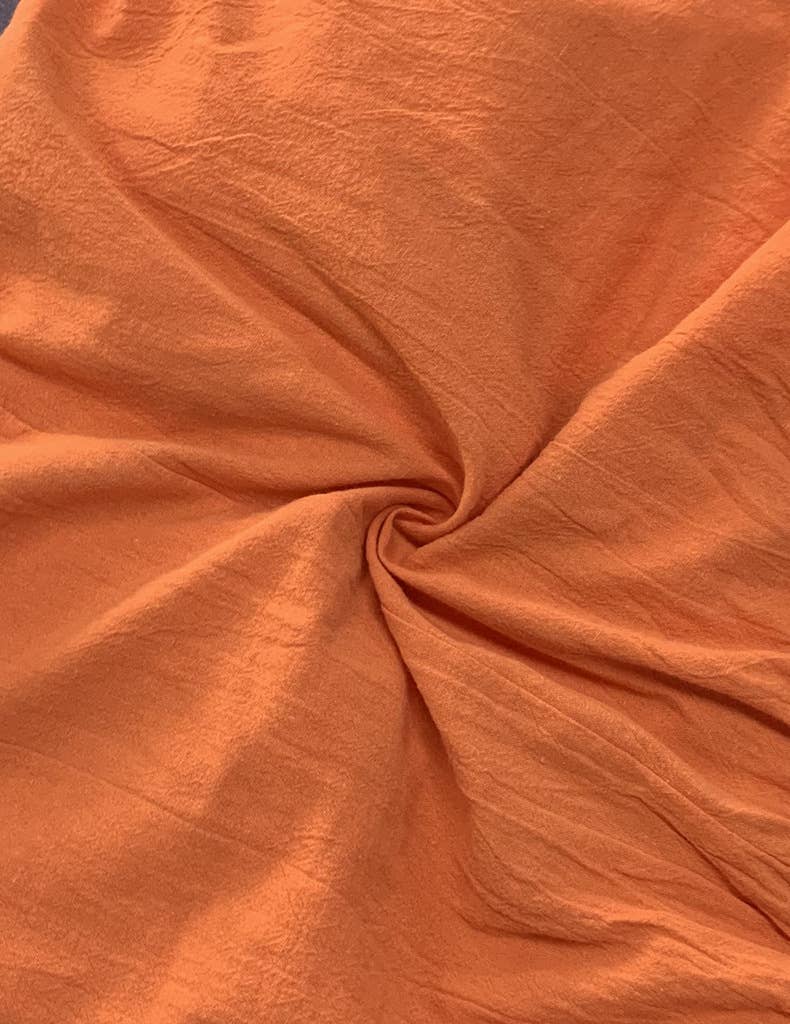 LONG SLEEVE SOLID COLOR COTTON LINEN DRESS