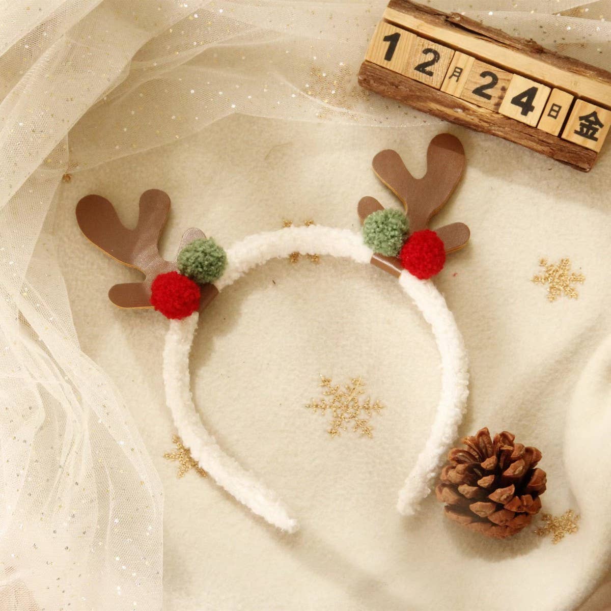HOLIDAY GIFT CUTE DEER ANTLER CHRISTMAS HEADBAND