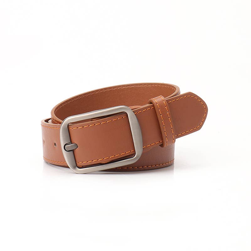 Fashionable simple and casual needle-buckle belt