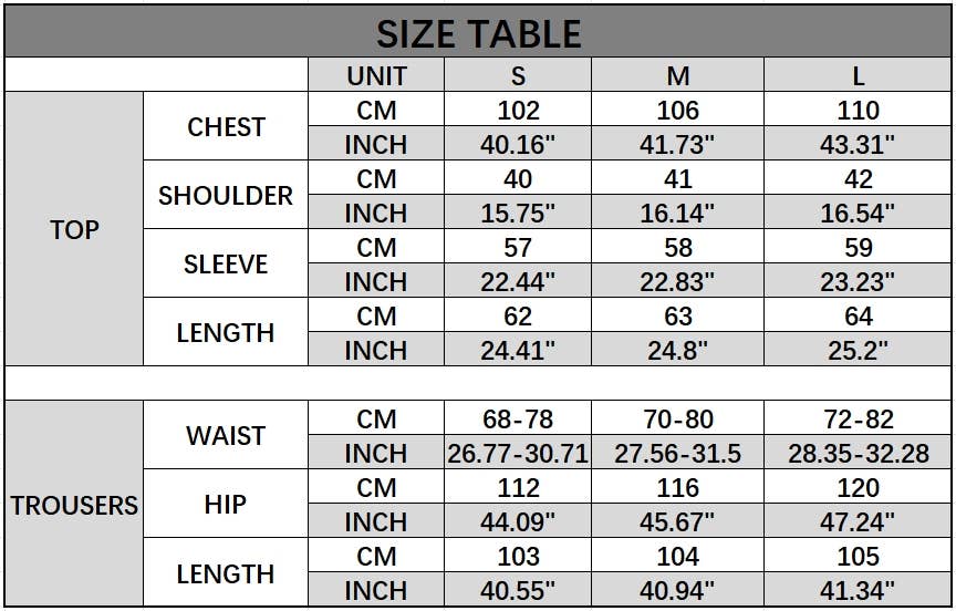 LONG-SLEEVED PRINTED POPLIN SHIRT AND PANTS SUIT