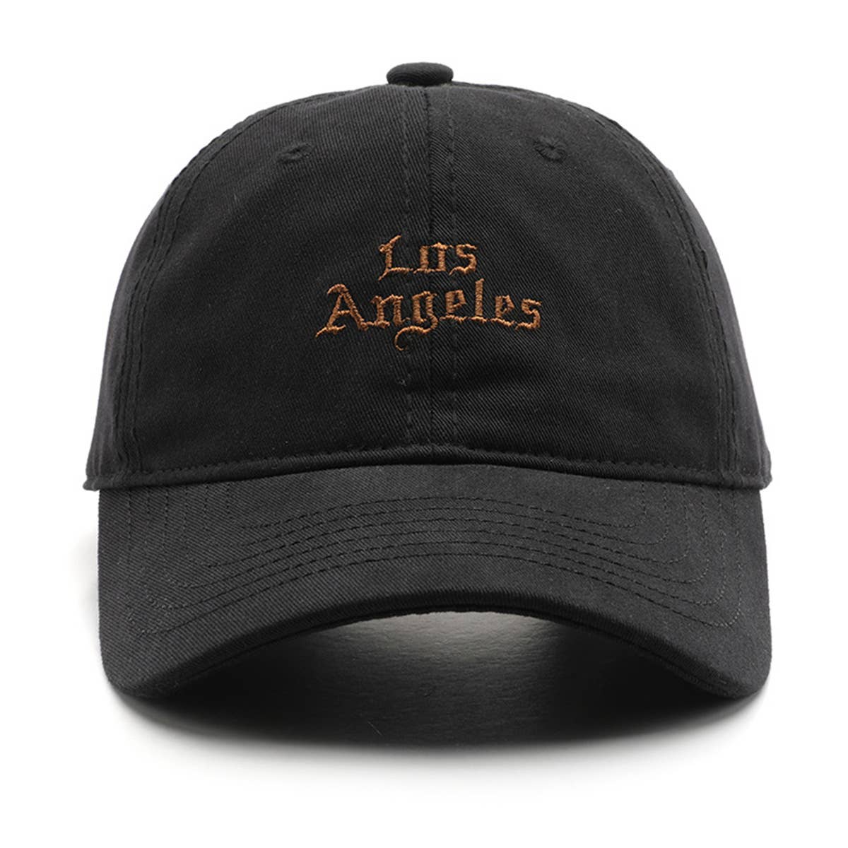 SOFT TOP VINTAGE LETTER EMBROIDERED PEAKED CAP_CWAH1284