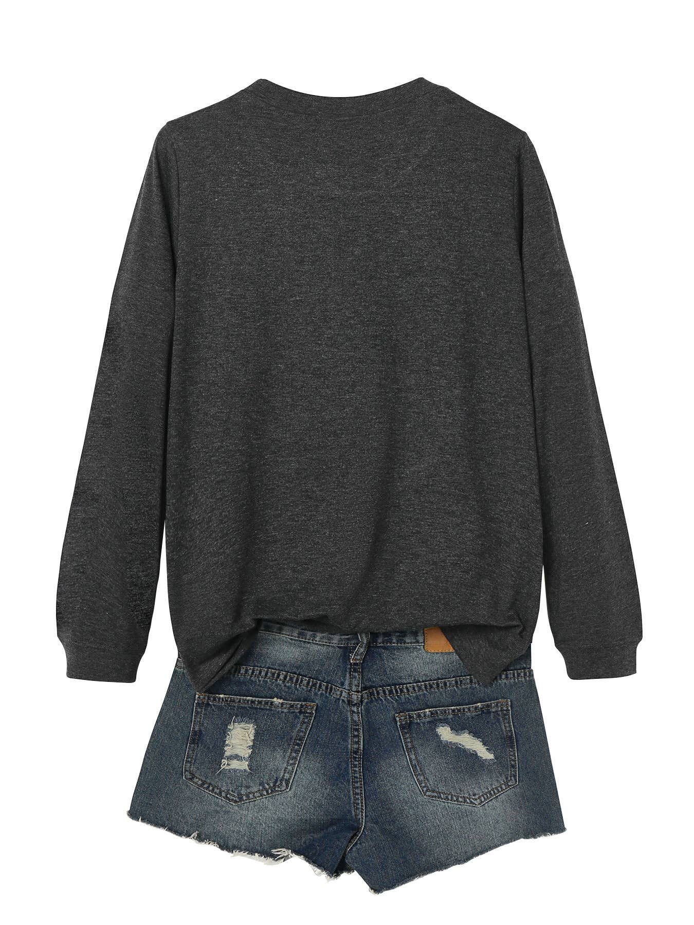 SOLID COLOR CASUAL CREWNECK COMFORTABLE T-SHIRT