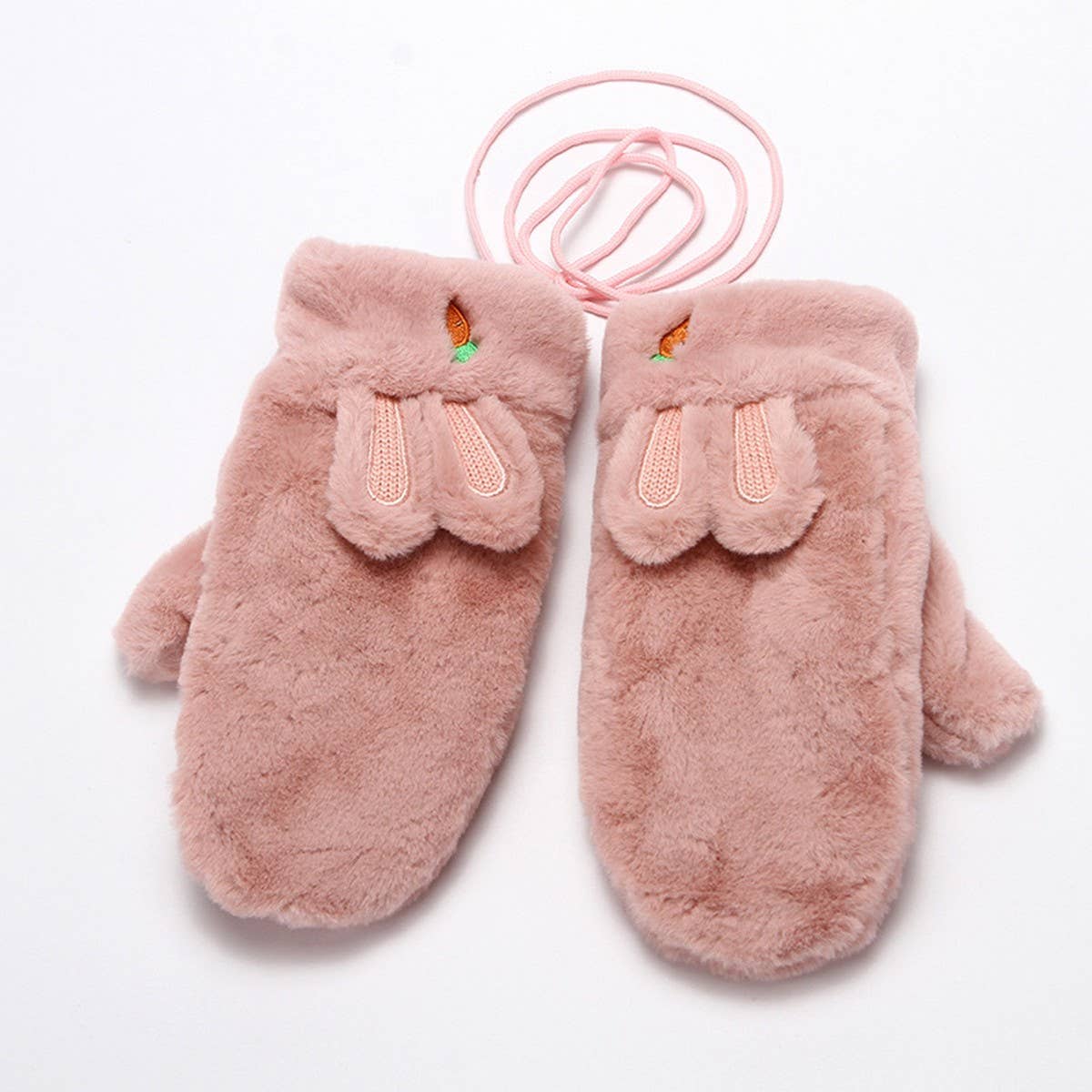 WINTER CUTE RABBIT HALTER FULL FINGER GLOVES_CWAG0258