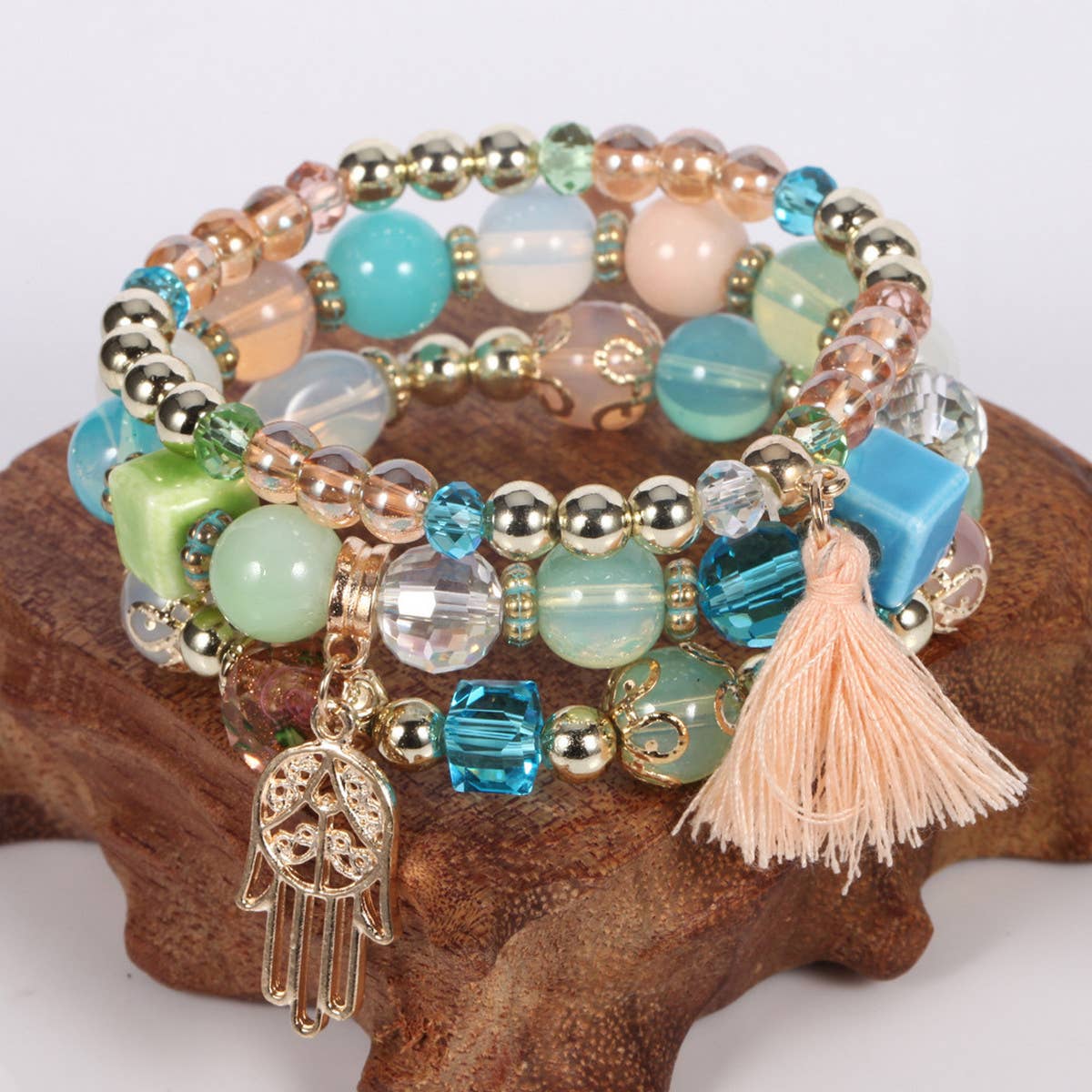 WOMEN'S TASSEL HANDMADE BEADED BRACELET