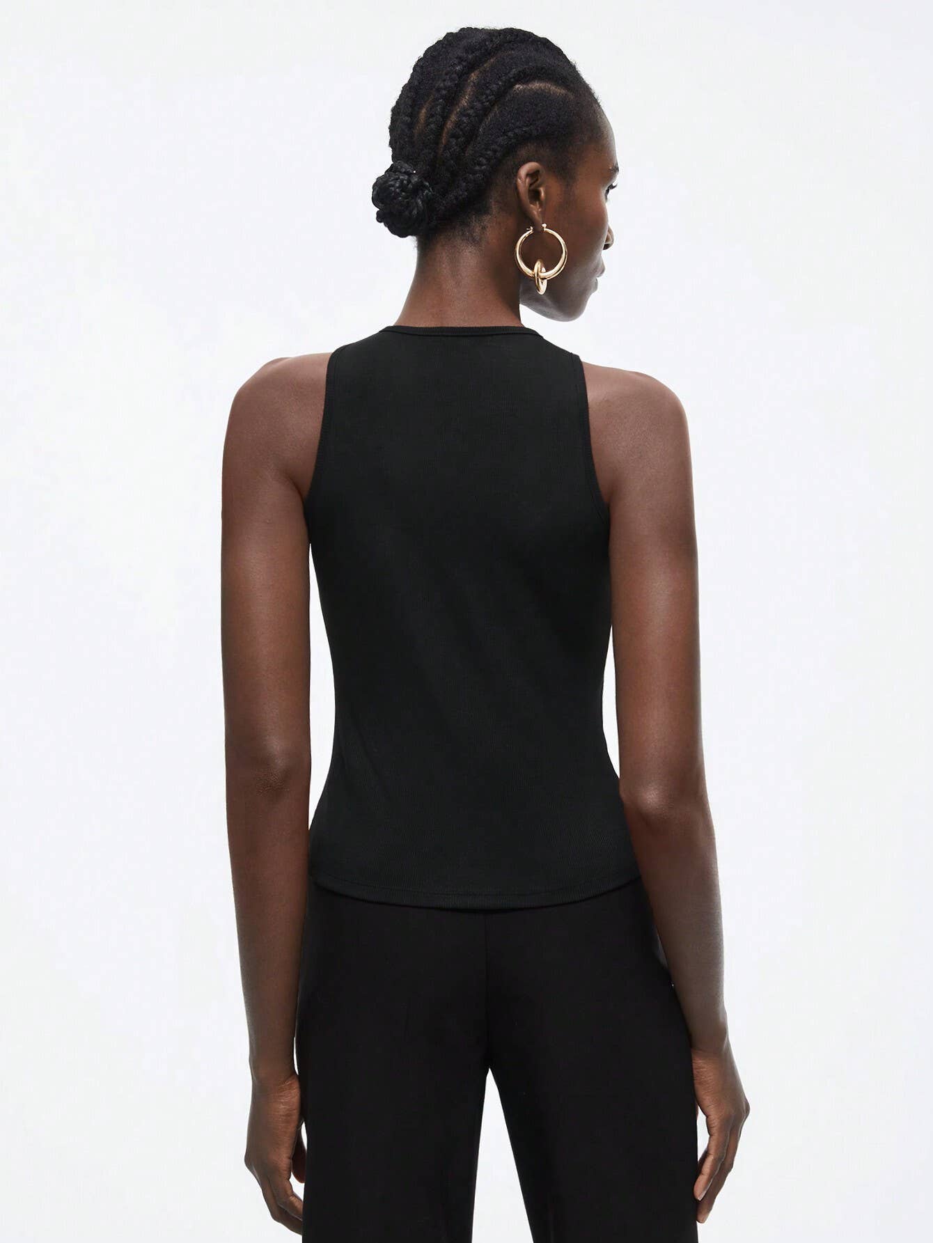 Street style shirt irregular short slim-fit top