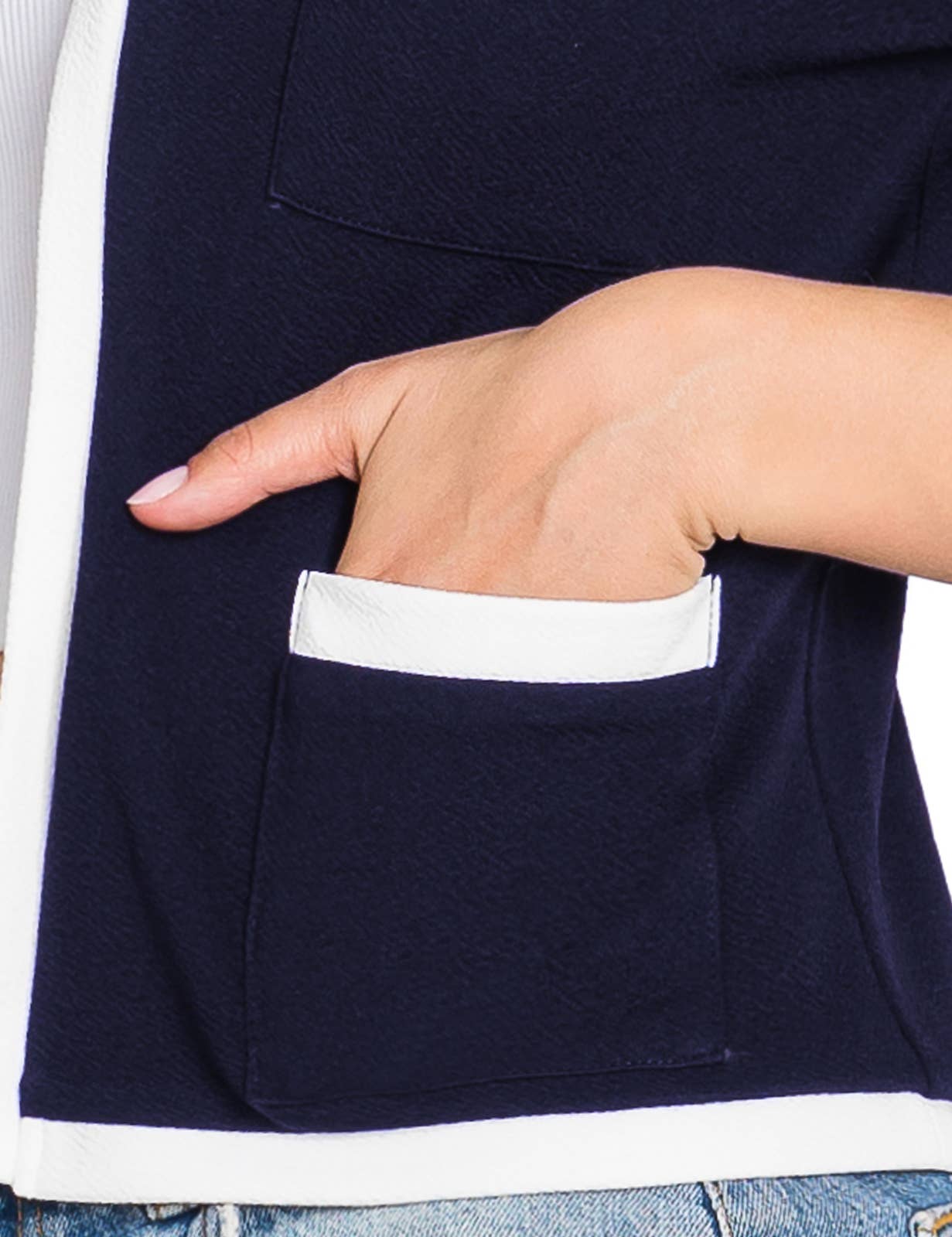 CWOBL103_3/4 Sleeve Bolero Open Front Cardigan