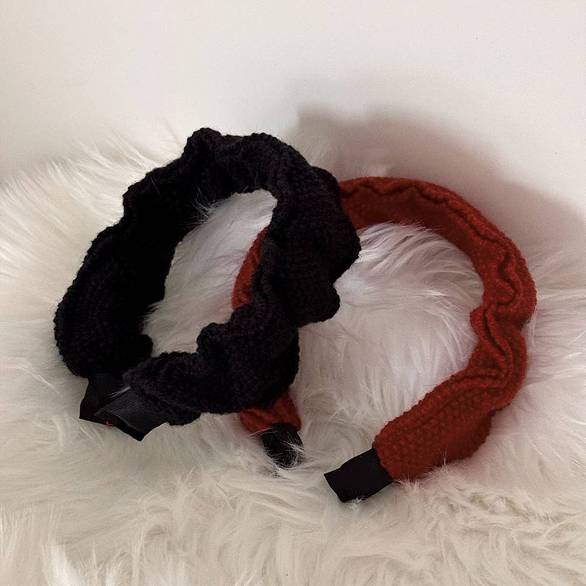 2024 NEW KNITTED WOOL PLEATED HEADBAND_CWAHA1712