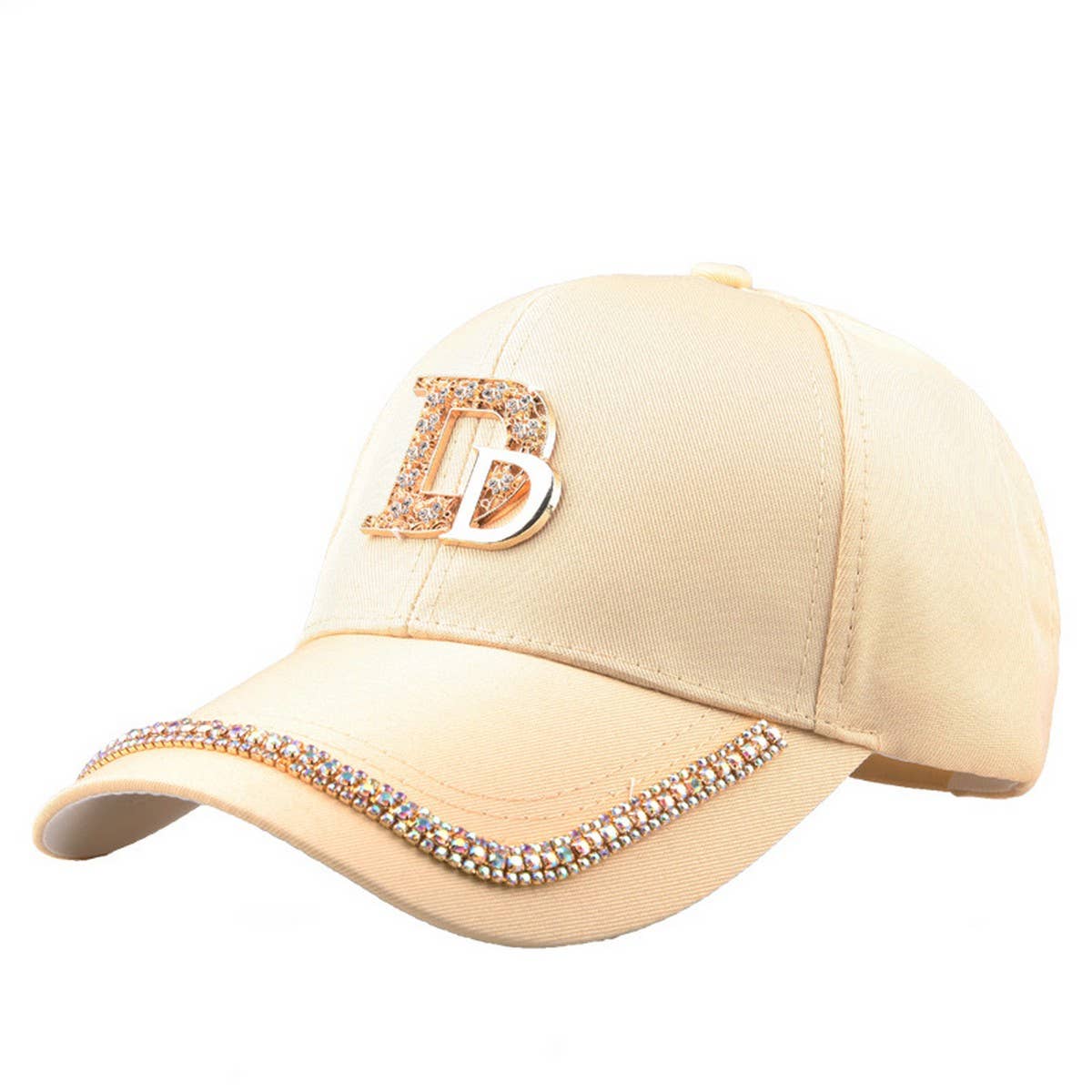 Summer Rhinestone Letter Baseball Cap_CWAH1002