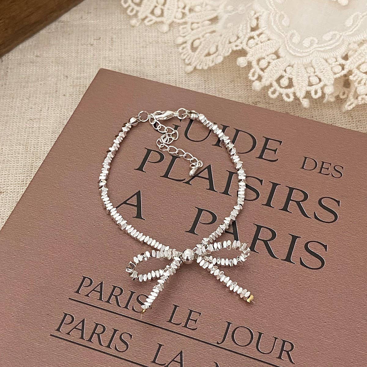 VERSATILE AND FAIRY BOW PENDANT DELICATE NECKLACE