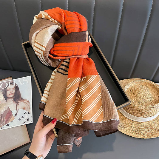 New Winter Plaid Scarf for Women - Warm&Versatile_CWASC0592