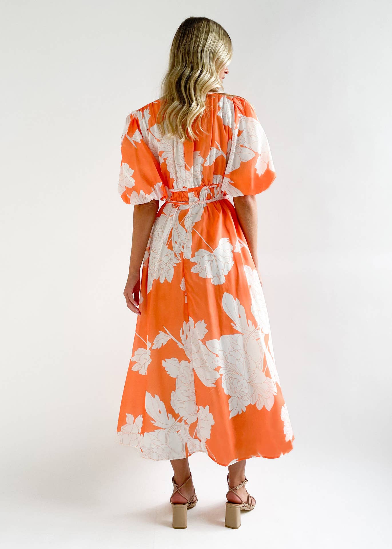 PRINTED LONG COUTURE DRESS
