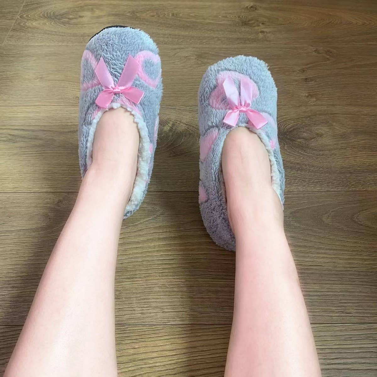 WOMEN'S  SOCKS HOME FLEECE FLOOR SOCK SLIPPERS