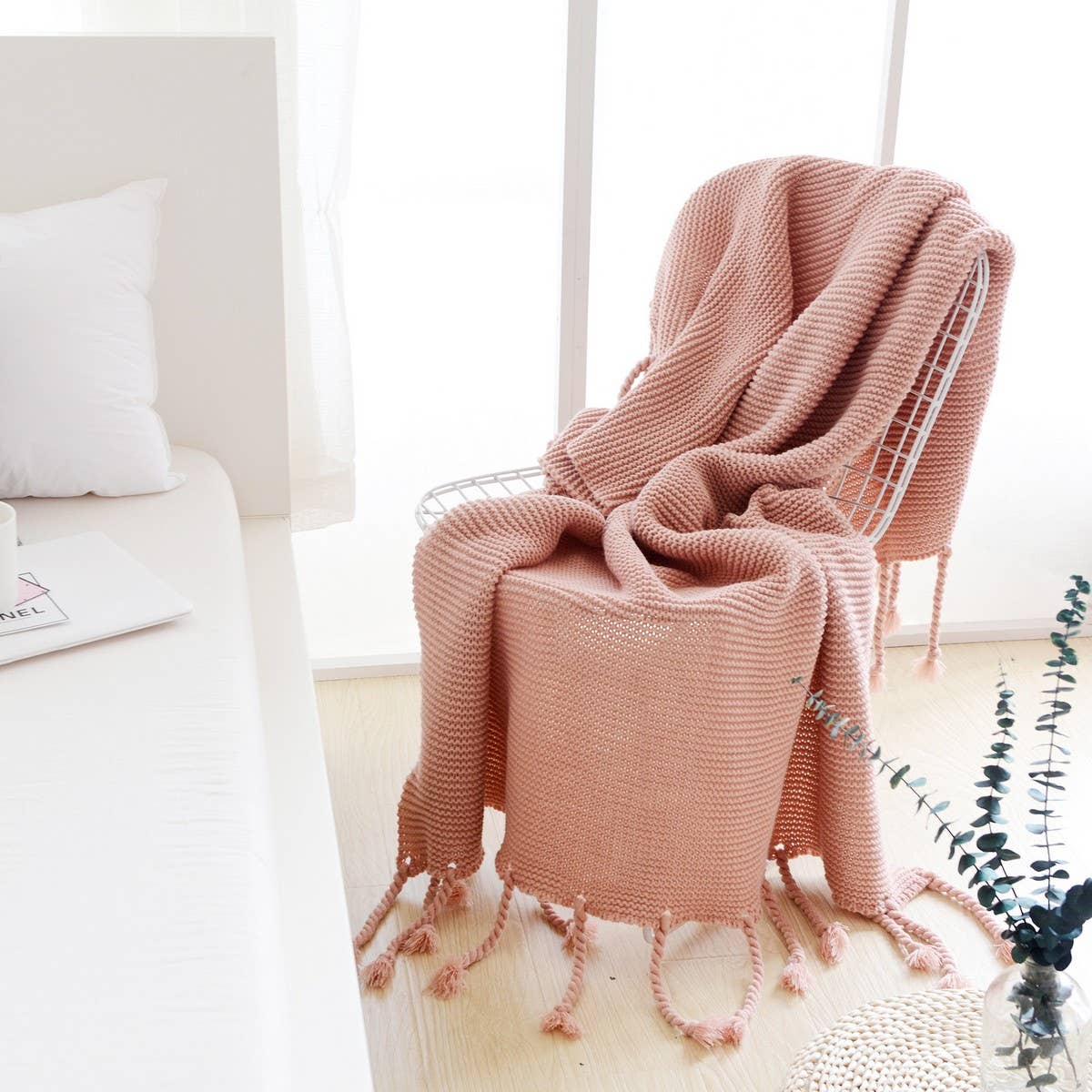 NEW SOFA COMFORTABLE KNITTED THROW BLANKET