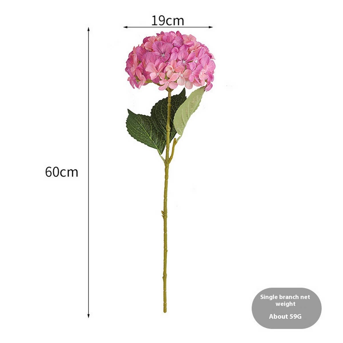 Single Stem 3D Artificial Hydrangea for Decor_CWMM6506