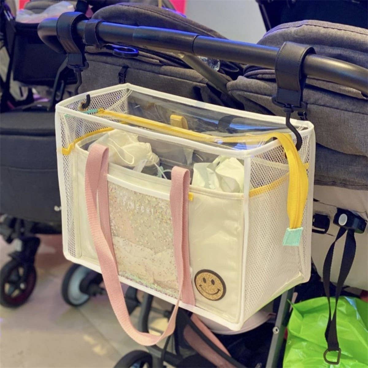 Large Clear Jelly Beach Tote, Waterproof Travel Bag_CWAB1927