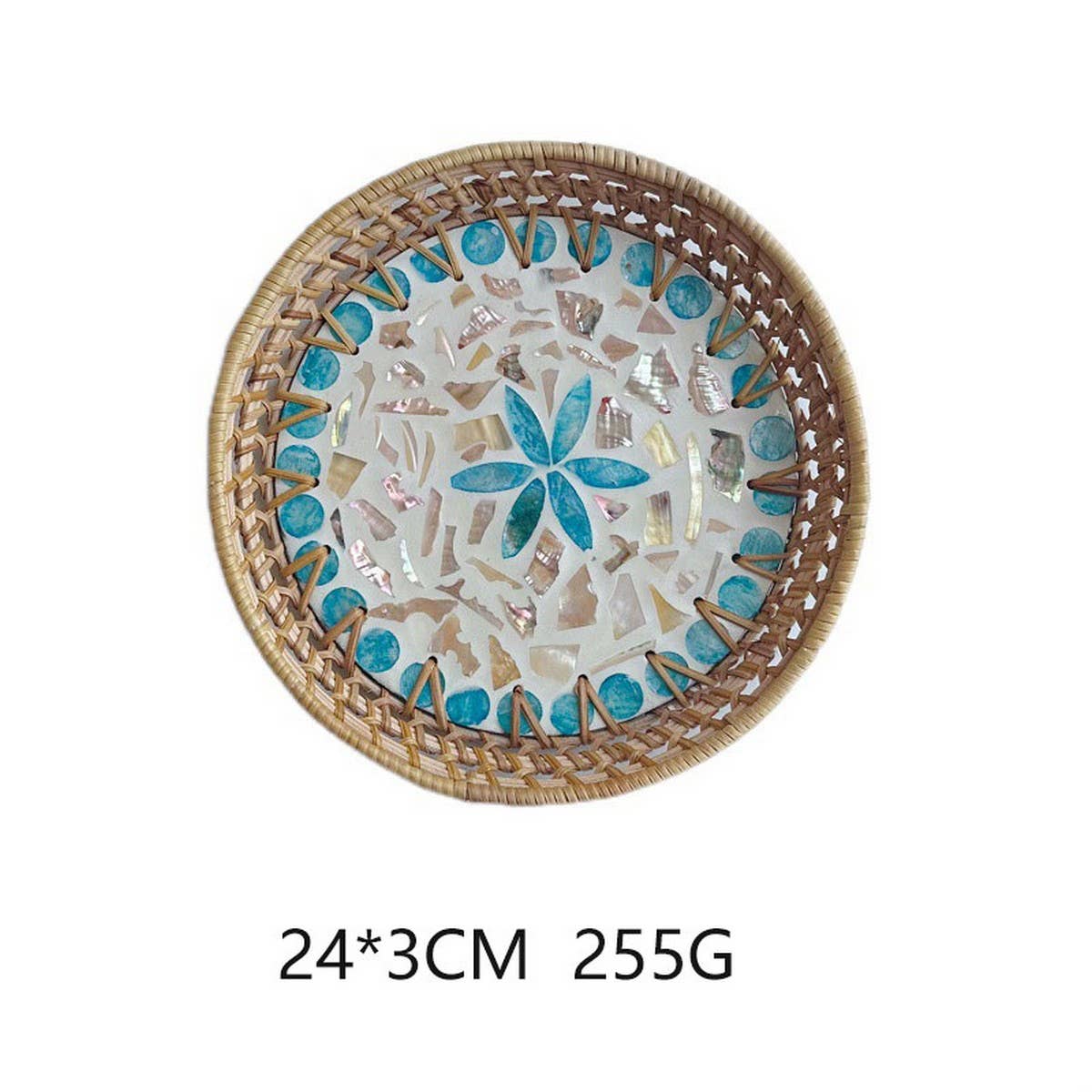 HAND-WOVEN RATTAN DESSERT CREATIVE FRUIT PLATE