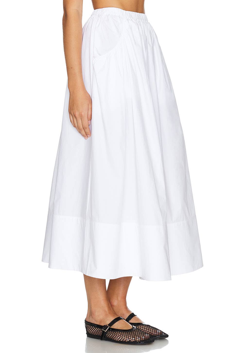 FASHIONABLE COTTON HEMP HIGH WAIST LOOSE SKIRT