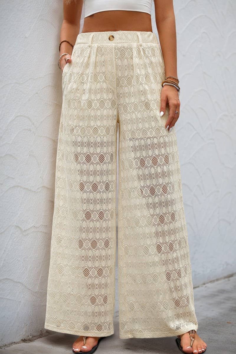 CWBLP1635_HIGH WAIST SEE-THROUGH LACE WIDE LEG PANTS