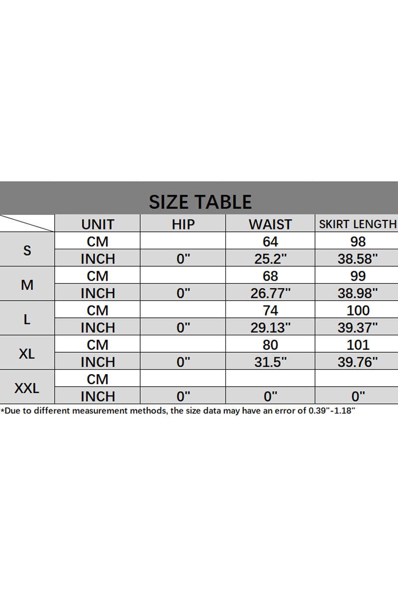 CWBLS0436_SUMMER TEMPERAMENT DRAPE PLEATED SKIRT