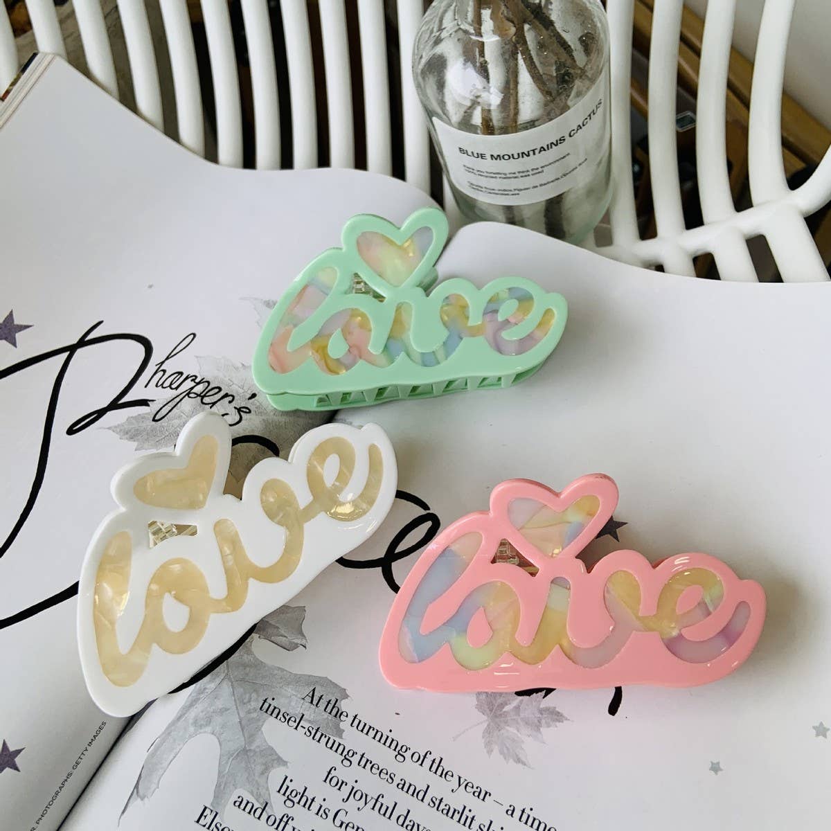 CUTE LETTER LOVE HIGH-END HAIRPIN