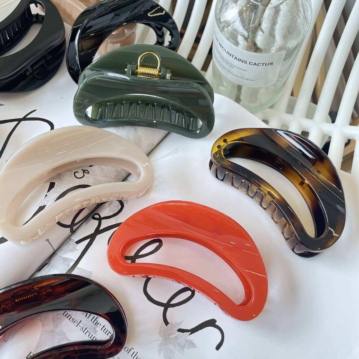 Thick Hair Claw - Elegant INS Style Shark Clip