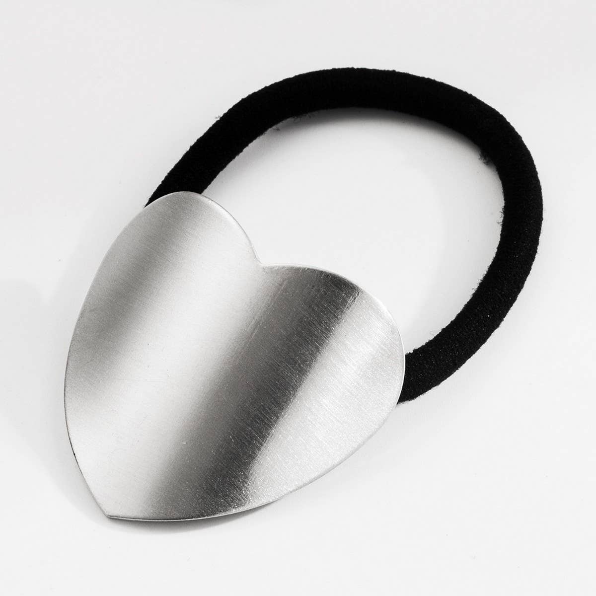Minimalist Metal Heart Square Elastic Hair Tie