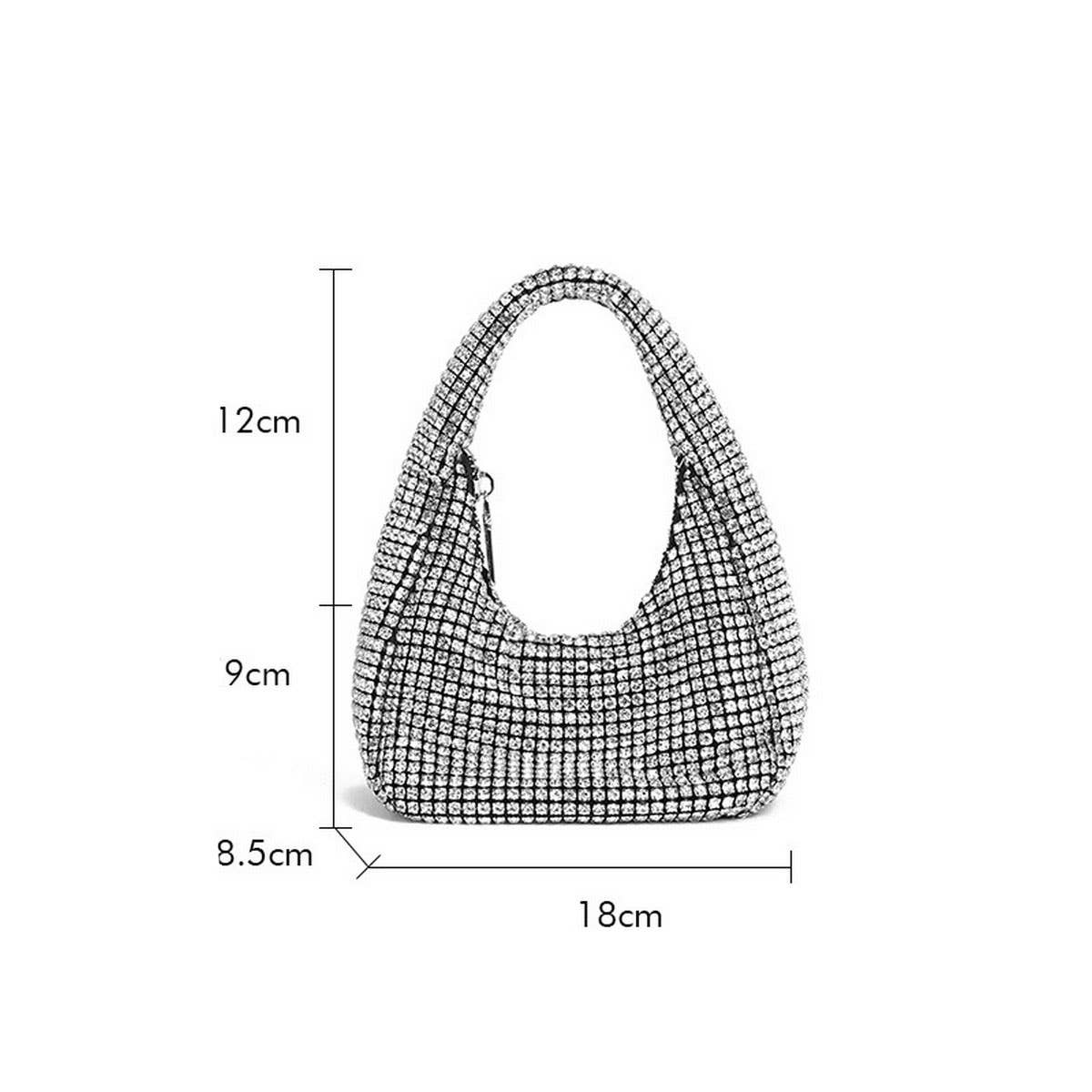 FASHIONABLE AND VERSATILE RHINESTONE EVENING BAG_CWAB3597