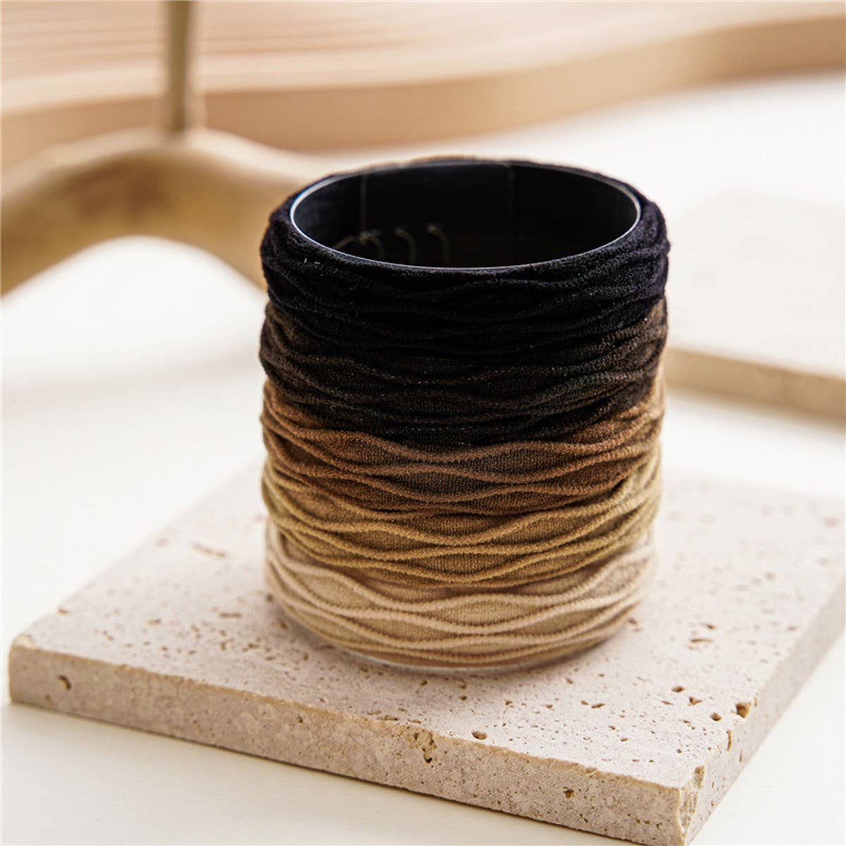 BLACK COFFEE COLOR SET HAIR TIES_CWAHA0332