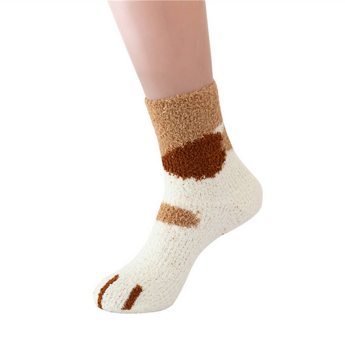 WOMEN HOME PADDED WARM CORAL VELVET SOCKS