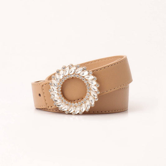 CLASSIC RHINESTONE BUCKLE BELTS FOR WOMEN_CWABE0390