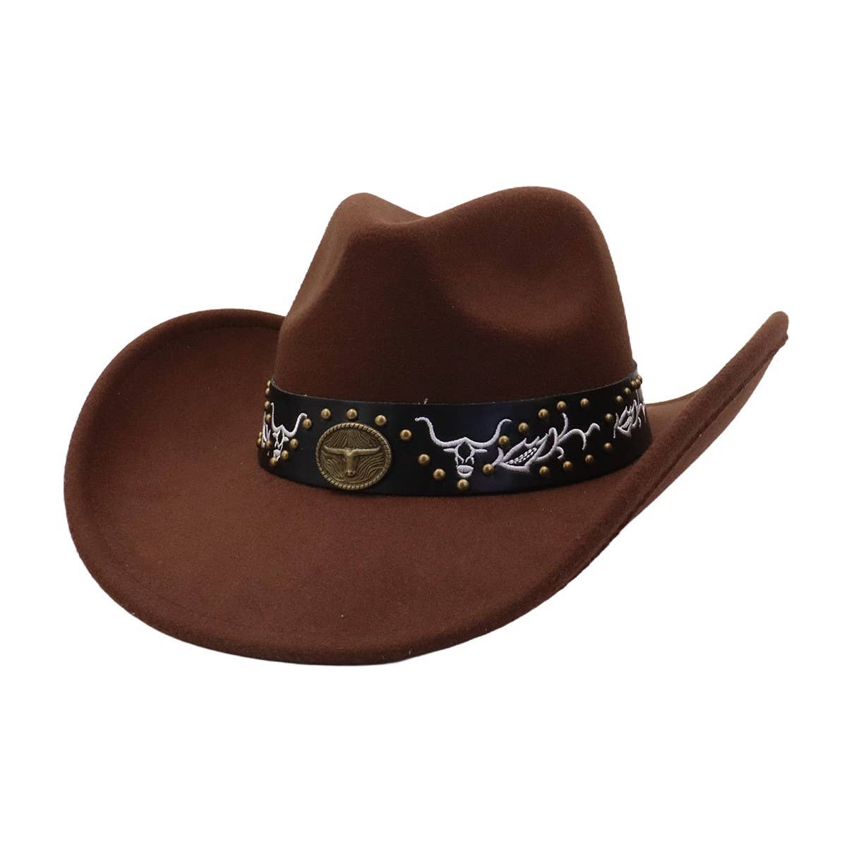 Unisex  Cowboy Fedora Hat Western Style_CWAH04450