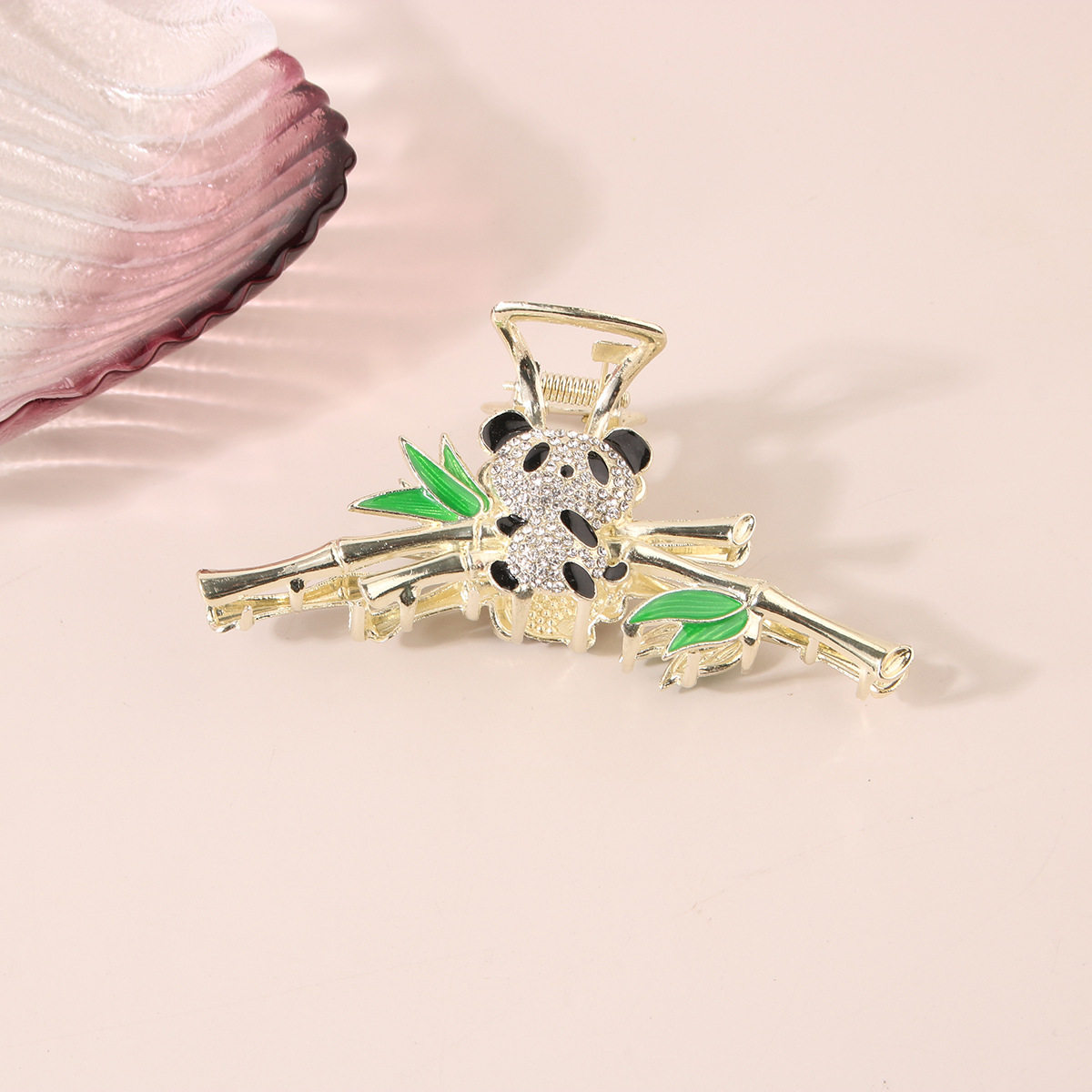 Metal Bamboo Butterfly Hair Claw - Chic Bun Clip_CWAHA0500