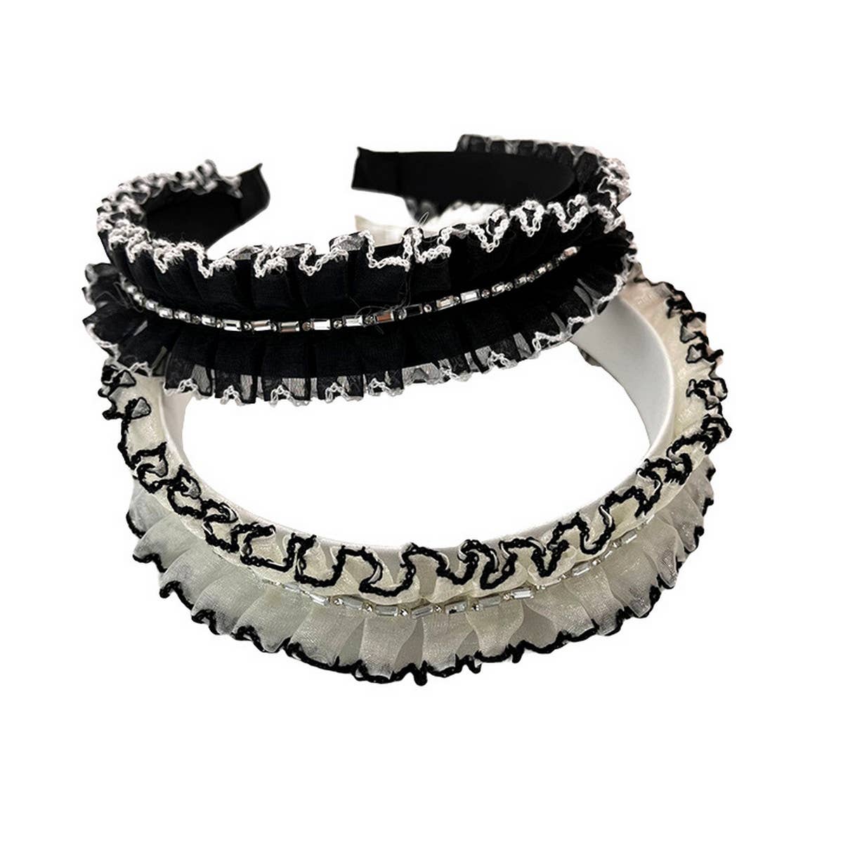 CASUAL RHINESTONE MESH HEADBAND_CWAHA2585