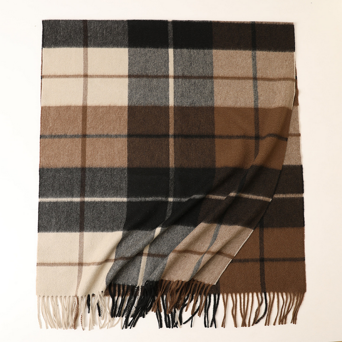 Plaid Cashmere Scarf ??Unisex Warm Winter Wrap_CWASC2706